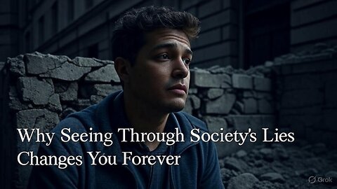 Seeing Through Society's Lies Changes You Forever