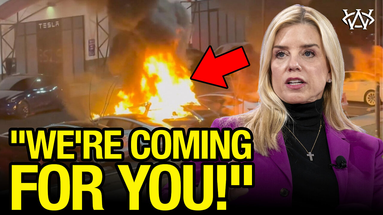 Pam Bondi WARNS Tesla Terrorists