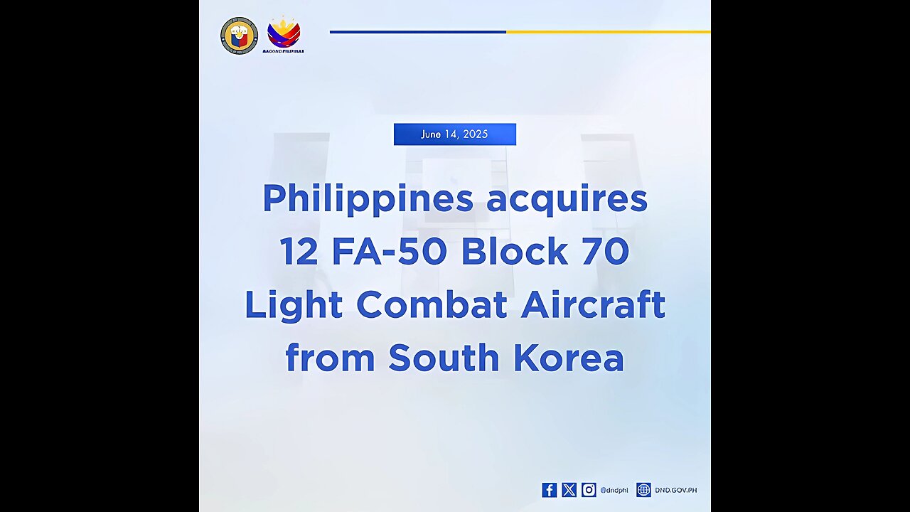 KAI replaces “Blk 20” w/ “Blk 70” Designation for the FA-50 Aircraft it sold to the Philippines