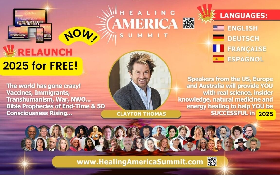 KARMA & Toxic metal, Negative Energy & BE FREE! Clayton Thomas & HealingAmericaSummit 2025