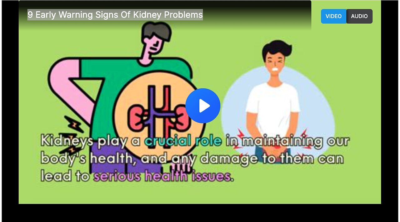"Detecting Kidney Issues: 9 Early Warning Signs to Watch Out For"
