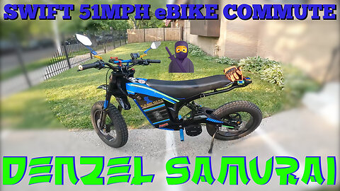 DENZEL SAMURAI 72V e-BIKE | FAST 51MPH COMMUTE FLY PAST STOP SIGNS, RED LIGHTS & CHEATING BY TRAFFIC