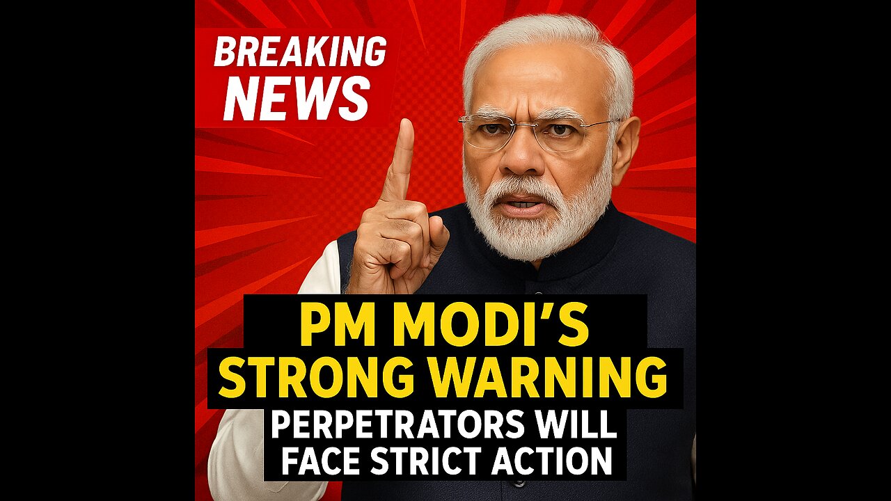 PM Modi's Strong Warning: Perpetrators Will Face Strict Action | India Breaking News