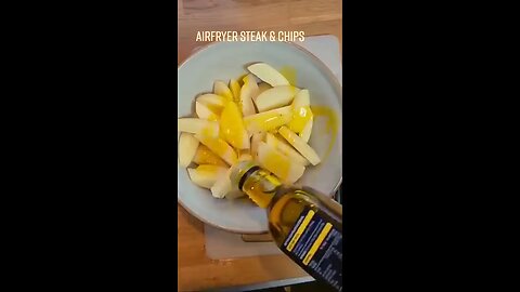 Steak and Chips in AirFryer
