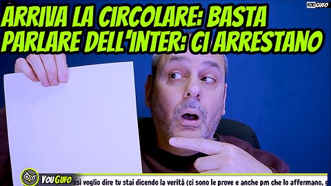REGIME YOUTUBE: NON SI PUO' PARLARE DELL'INTER, OBBLIGATI A DIRE "LA MAFIA NON ESISTE A MILANO"