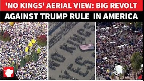 DRONE VISUALS: 'Millions' Of Americans Revolt Against Trump Amid 'NO KINGS' Flood In U.S.