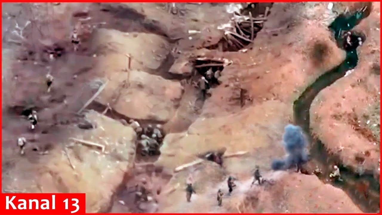 Mass elimination of Russians in trenches, "fox holes" accelerates; invaders go to death in platoons
