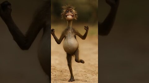 Ai animation monky video