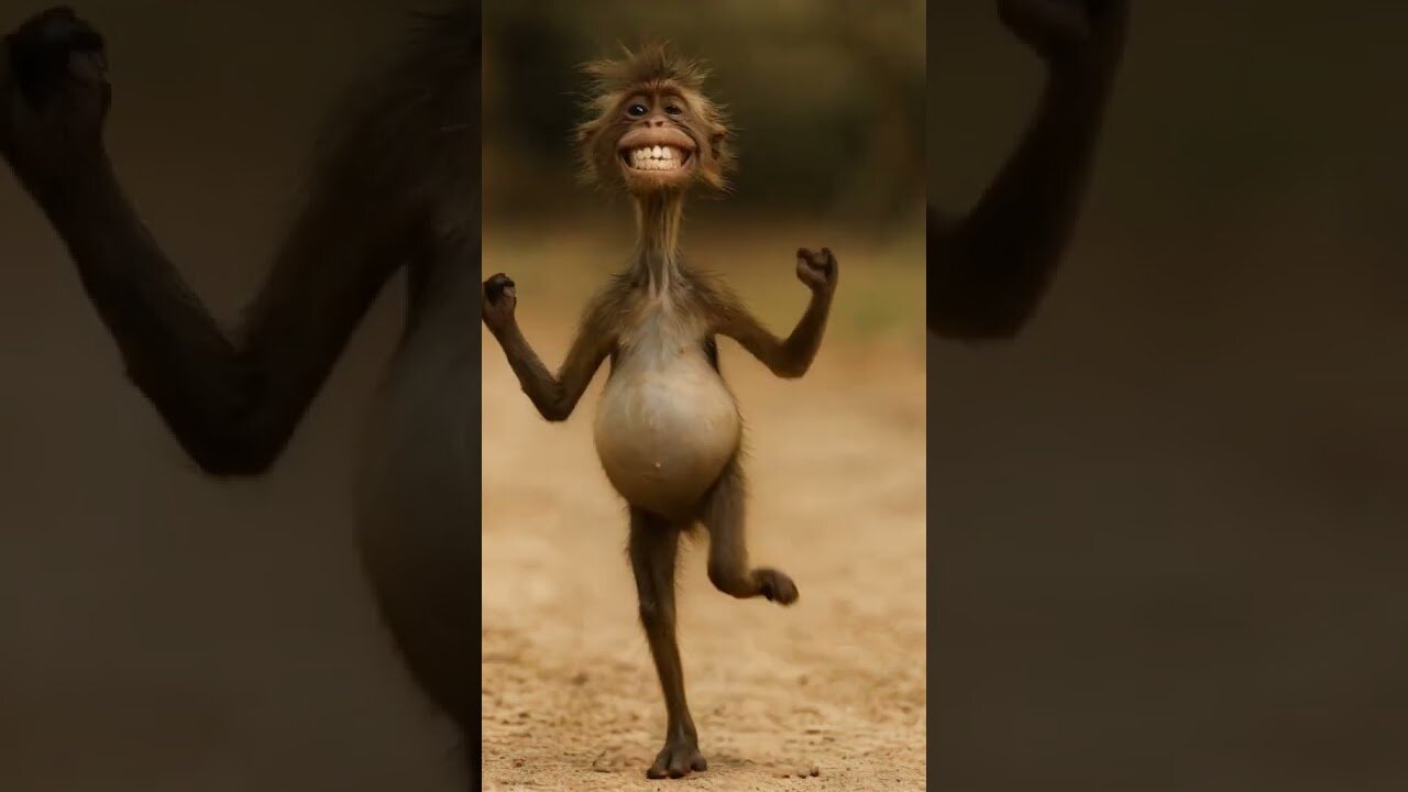 Ai animation monky video