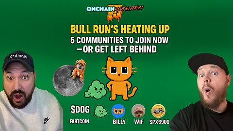 Bull run’s heating up. 5 communities to join now or get left behind.