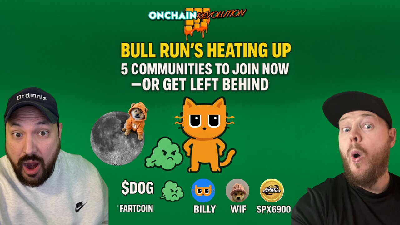 Bull run’s heating up. 5 communities to join now or get left behind.