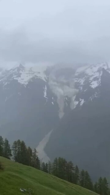 Catastrophe Strikes 90% Of Swiss Village Lies Buried After A Large Piece Of Birch Glacier Broke Off