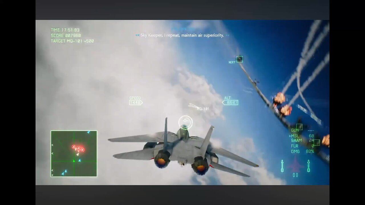 Friend of mine playing Ace Combat