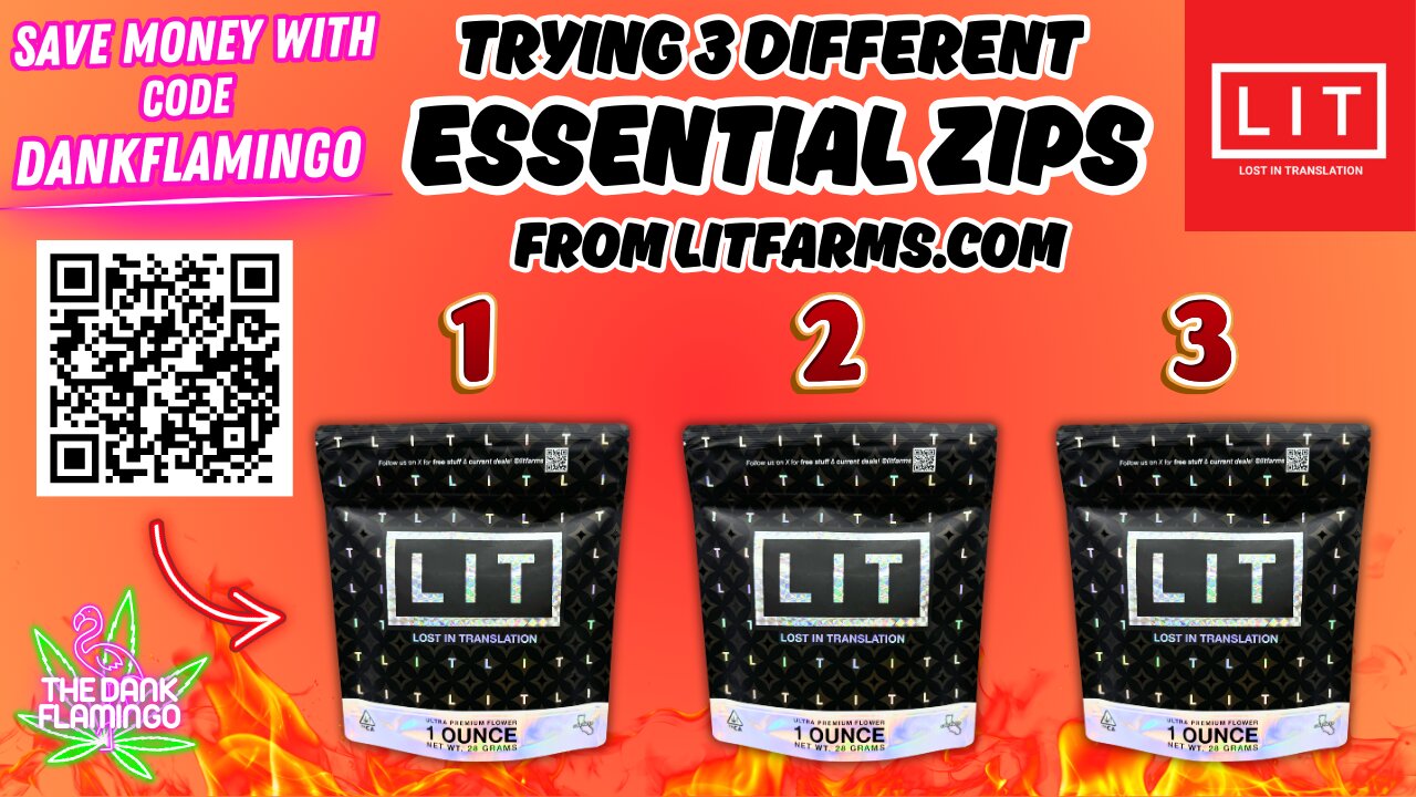 Trying 3 Essential Ounces from Lit Farms with the Dank Flamingo!!