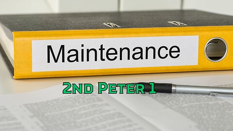 Maintenance - Pastor Jeremy Stout