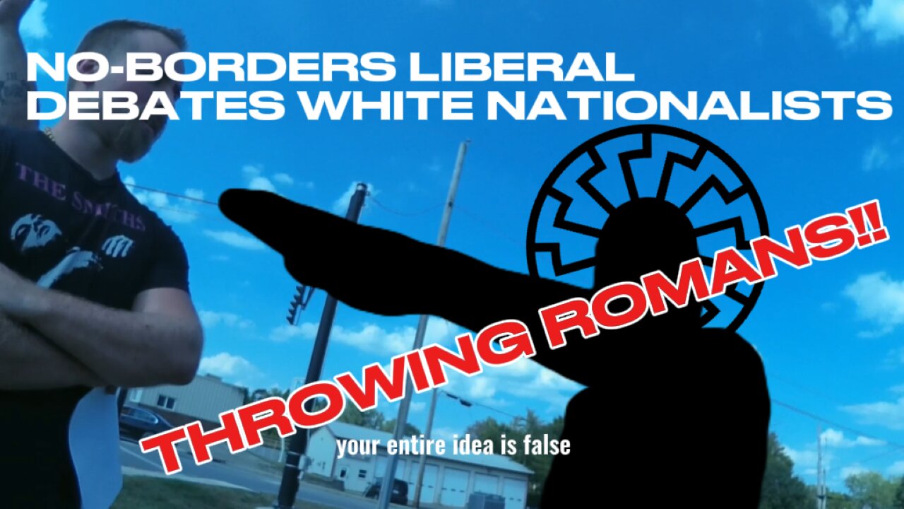 NO-BORDER liberal debates WHITE NATIONALISTS!!