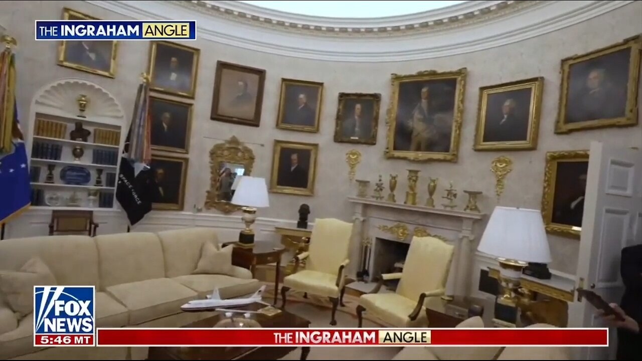 Trump's Exclusive Tour Of The Oval Office
