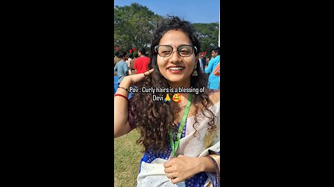 Curly hair is a blessing of Devi 🙏