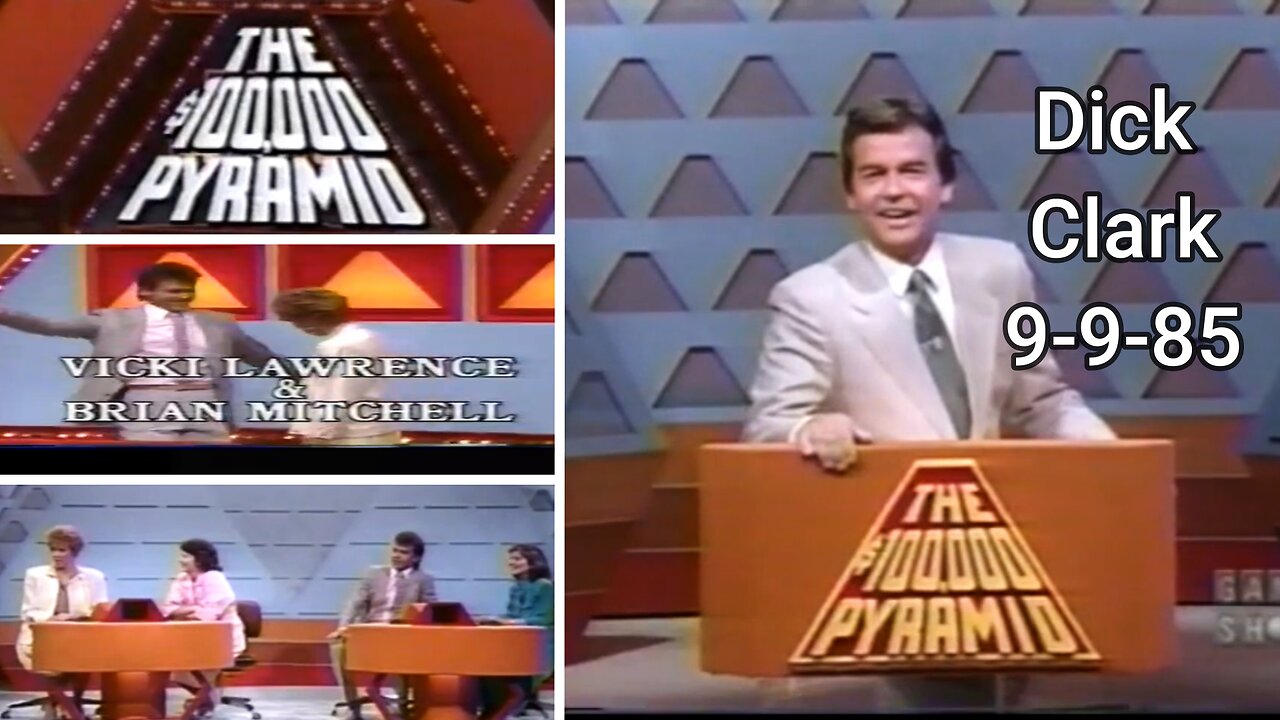 Dick Clark’s $100,000 Pyramid (Sept 9, 1985) Vicki Lawrence vs Brian Mitchell Classic Game Show