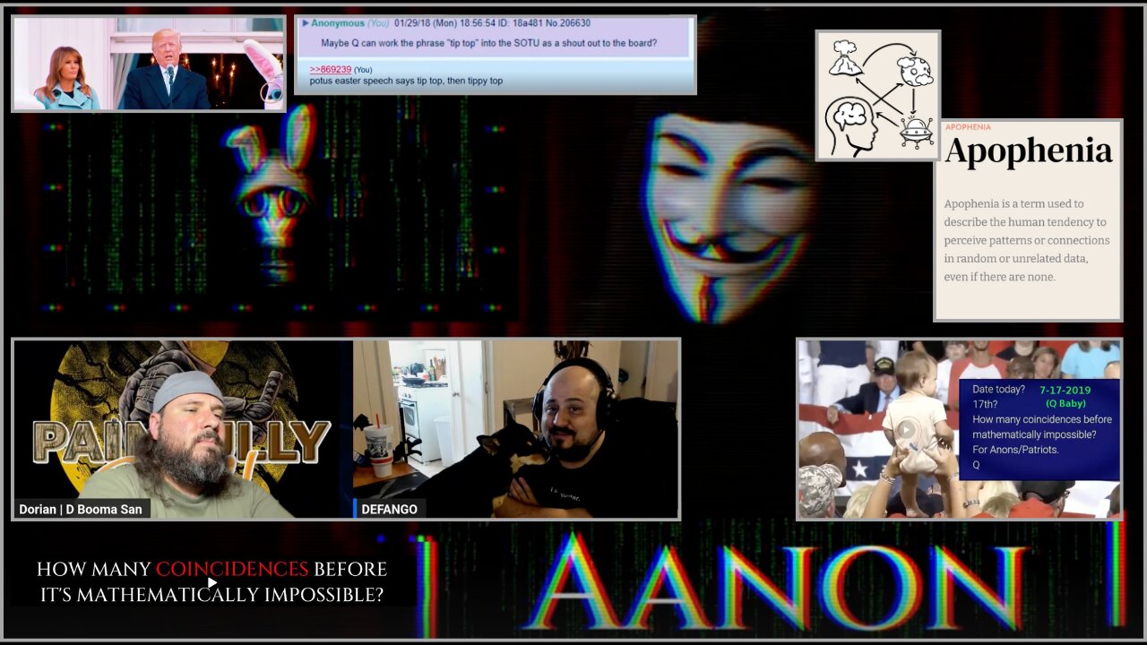 Defango & D Booma San Debunking Aanon's Q video ~ Coincidences
