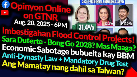 Ghost Flood Control Projects | Sara-Go 2028? | Tamba vs Toby Tiangco Expose | GTNR Ka Mentong Ka Ado