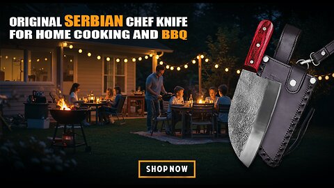 Hand-Forged Serbian Chef Knife for True Food Lovers