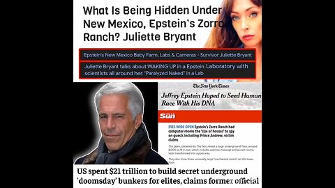 WHAT'S GOING ON UNDERGROUND AT EPSTEIN'S PROPERTIES WHY ARE THEY HIDING IT? ARE THE MILITARY D.U.M.B
