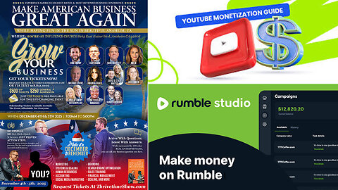 Podcast Monetize 101 | How to Connect Your Product to Your Ideal Buyers Via Influencers + 3 Steps to MonetizePodcasts / Broadcasts Today + Join Eric Trump At Clay Clark's Dec. 4-5 ThrivetimeShow.com Conference