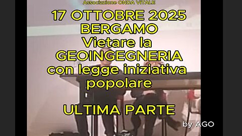 ⚠️ “NON È PIÙ UNA TEORIA: È IL COMPLOTTO” – La conclusione della conferenza di Bergamo | Onda Vitale