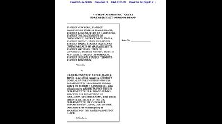 20 Democrat Party states suing the US government to keep funding #IllegalAliens