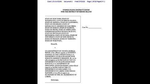 20 Democrat Party states suing the US government to keep funding #IllegalAliens
