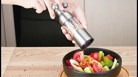 Coolest Stainless Steel Salt_Pepper Grinder Inspired by Faucet