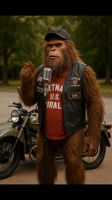 Sasquatch telling jokes