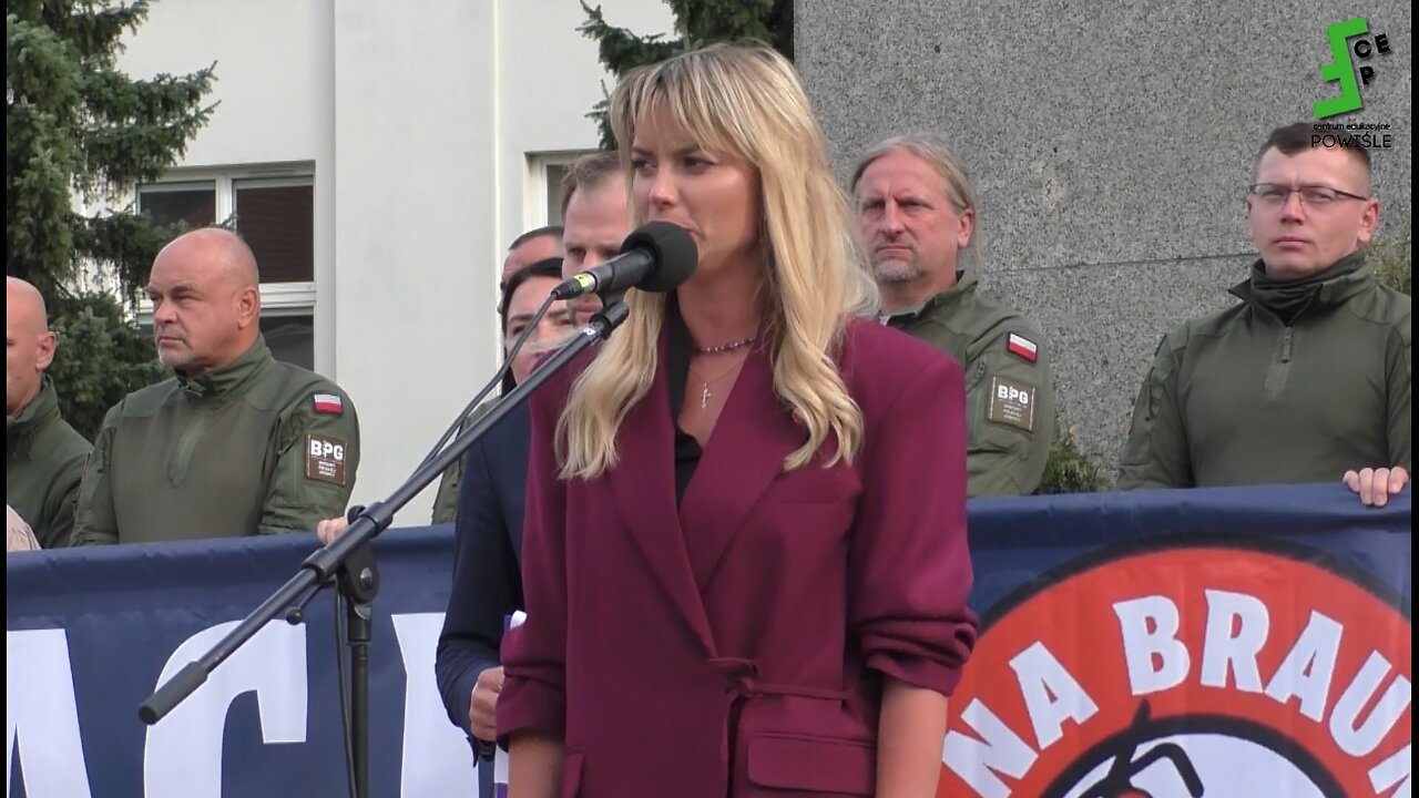 Justyna KRASOWICZ: Przemówienie - start 2. Marszu Stop Masowej Imigracji - Warszawa 24.8.2025