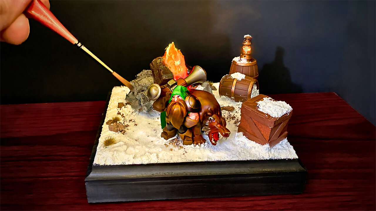 This Dwarf from Warcraft Rumble Got His Own Diorama (Big Dwarf Energy!)