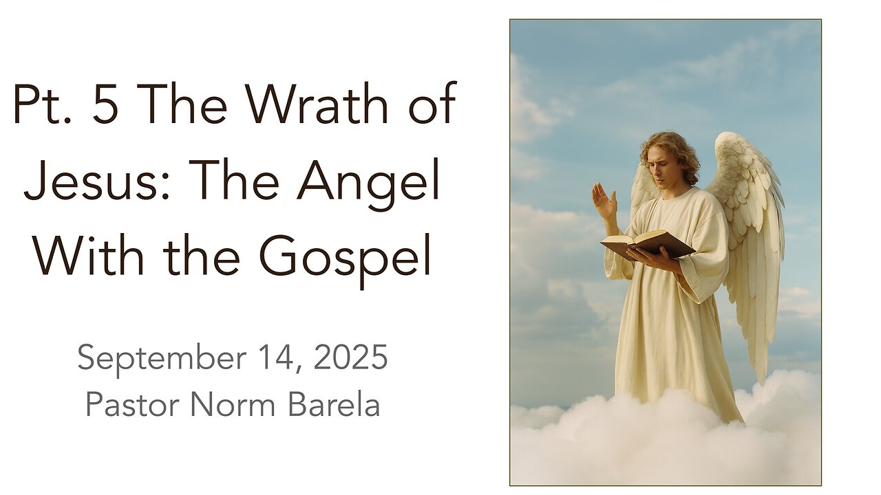 Pt. 5 The Wrath of Jesus: The Angel With the Gospel