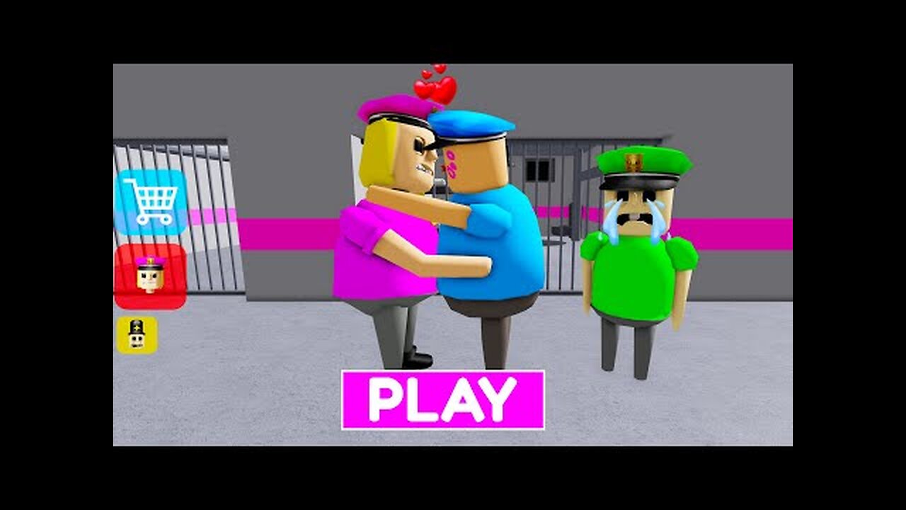SECRET UPDATE | GIRL POLICE FALL IN LOVE WITH BARRY? OBBY ROBLOX #roblox #obby