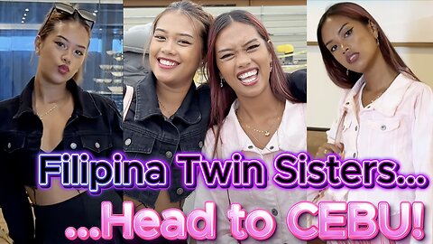 🇵🇭 Filipina Twin Sister Beauties Ferry Boat Travel Cebu Island! Off Grid Morena Living Philippines