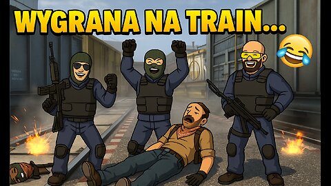 „Pierwszy raz na TRAIN i od razu wygrana? XD 🔫😅”