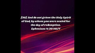 Are You Grieving The Holy Spirit? Ephesians 4:25-32 #sermon #ephesians