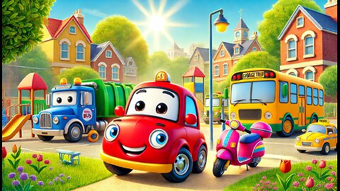 Benny the Brave Little Car story for kids in english