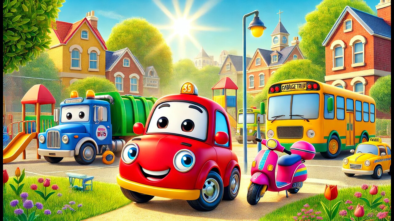 Benny the Brave Little Car story for kids in english