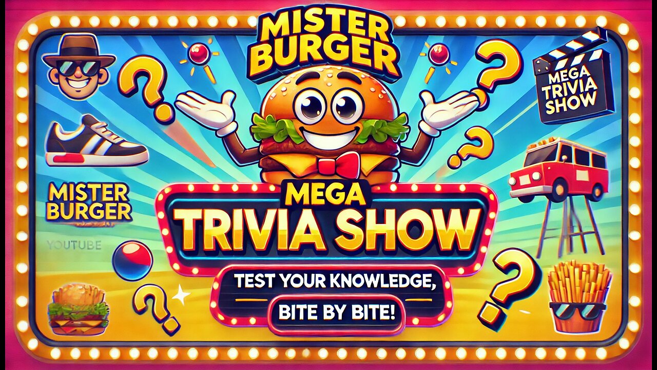 Mister Burger Mega Trivia Show! #55 - THE #1 LIVE-ACTION TRIVIA SHOW ON YOUTUBE!
