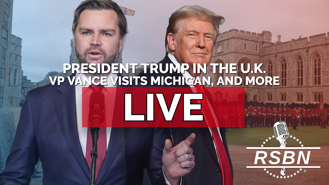 LIVE REPLAY: President Trump in the U.K., VP Vance Visits Michigan, and More - 9/17/25