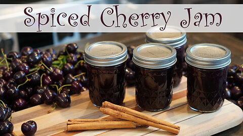Spiced Cherry Jam Canning Recipe