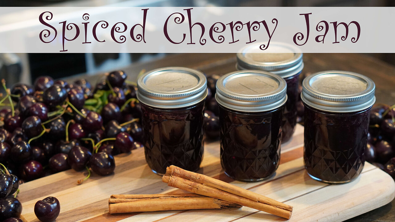 Spiced Cherry Jam Canning Recipe