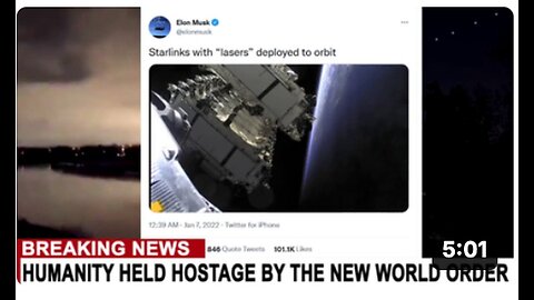 "Musk Reveals Laser Weapons on STARLINK Satellites"