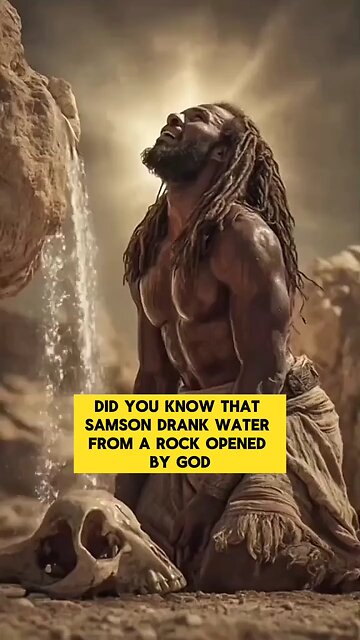 SAMSON THIRSTED FOR WATER & GOD ANSWERED #truth #jesus #mary #joseph #ihs #christ #church #bible #ch