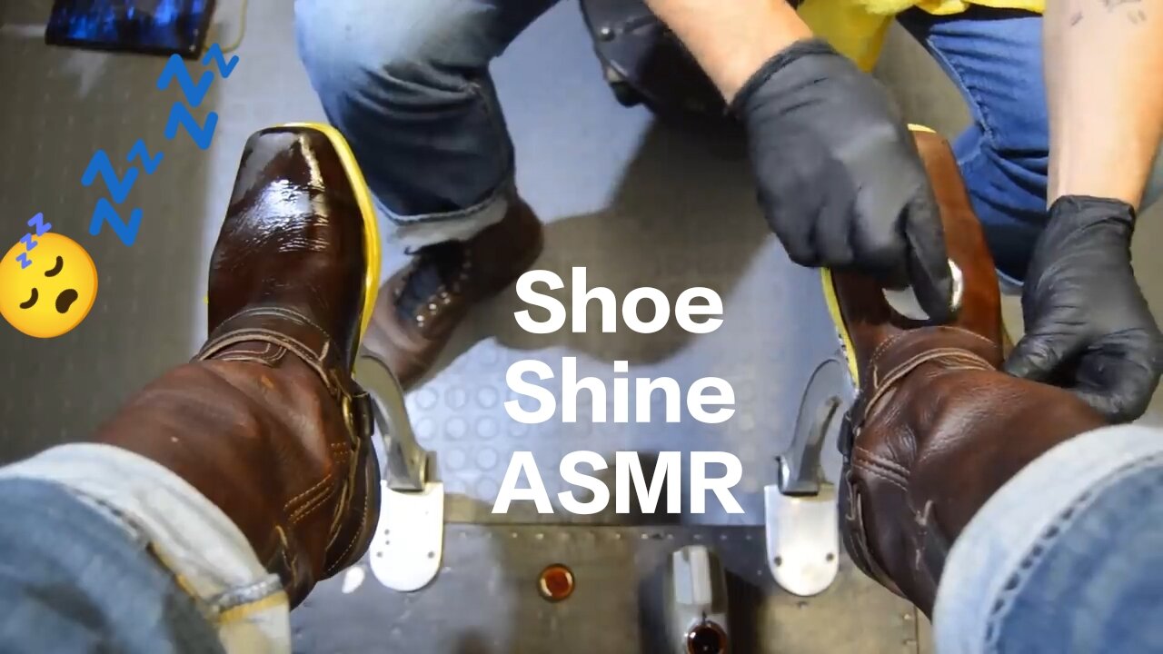 ASMR | Shoe Shine | Take a seat of you can't sleep