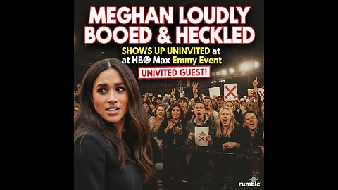 Meghan Loudly BOOED _ HECKLED After Showing Up Uninvited at HBO Max Emmy Event